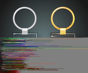 Shining keychain template vectors 06