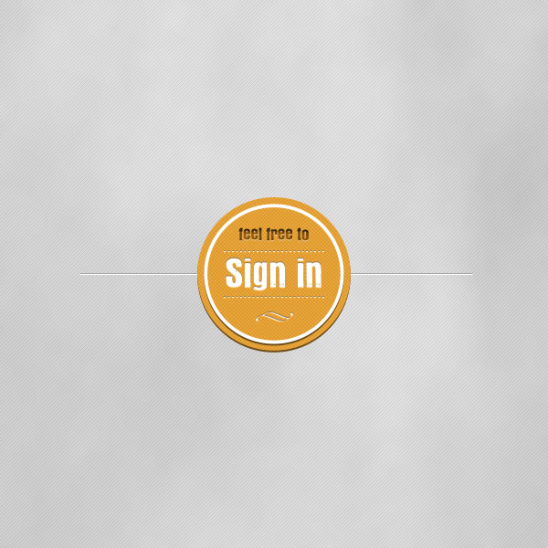 Sign in yellow button psd material