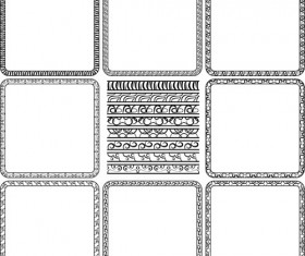 Simple black frame vector