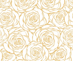 Simple flowers pattern vector