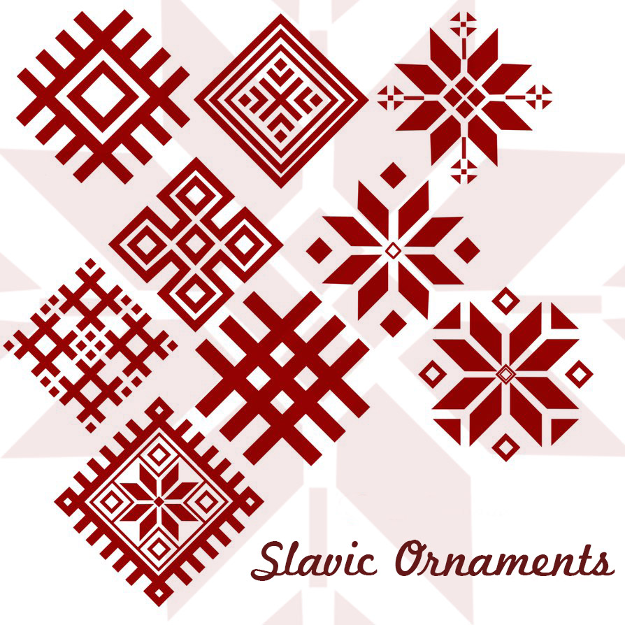 Slavic ornaments brushes se