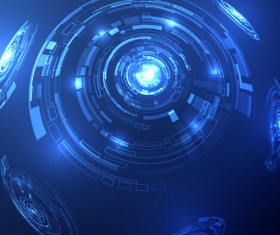 Tech digital world backgrounde template vector 01