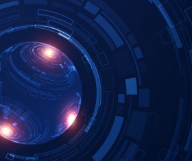 Tech digital world backgrounde template vector 06