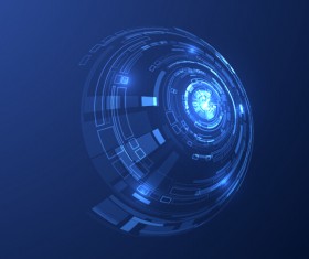 Tech digital world backgrounde template vector 09