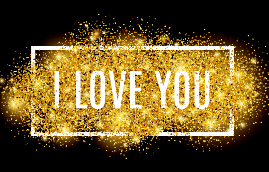 Valentines I Love You banners vector 01
