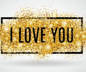 Valentines I Love You banners vector 02