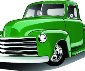 Vector colored car design set 04