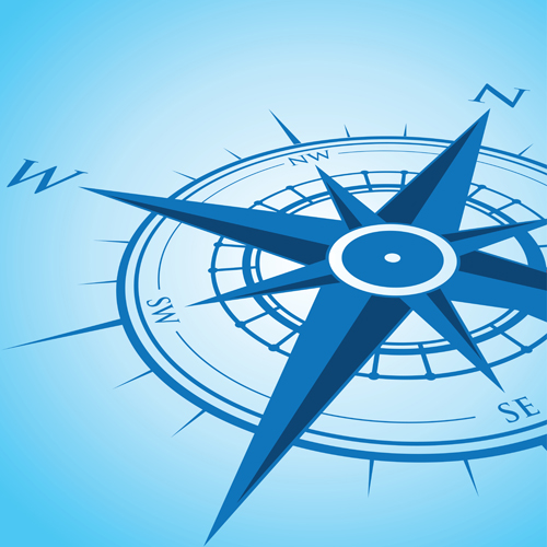Vector compass background design material 01