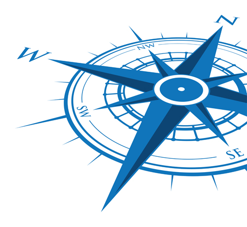 Vector compass background design material 03