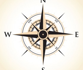 Vector compass background design material 05