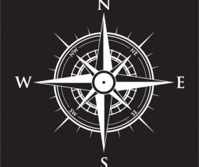 Vector compass background design material 06