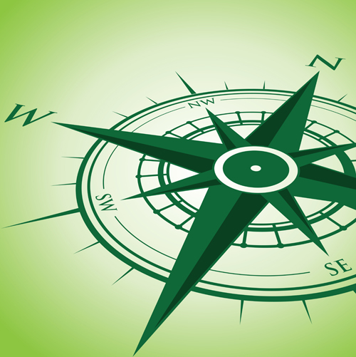 Vector compass background design material 07