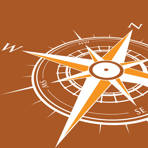 Vector compass background design material 13