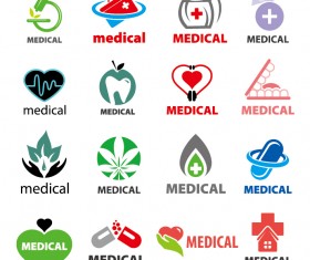 Vector logos medical design material