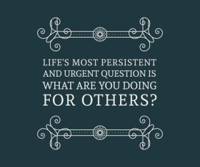 Vintage border with text vector material 08