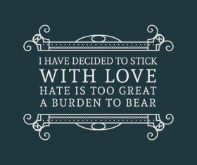 Vintage border with text vector material 09