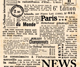 Vintage newspapers vector template 03