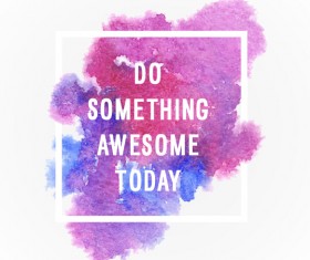 Watercolor brushes background vector graphics 06