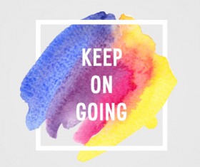 Watercolor brushes background vector graphics 11