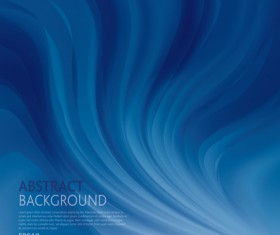 Wave blue abstract vector background