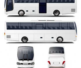White Bus design vector