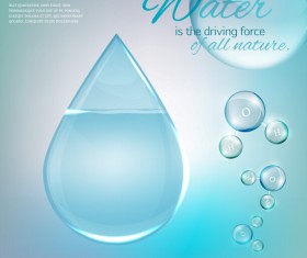 World water infographics vector template