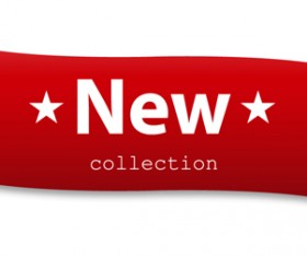 beautiful red ribbon vector