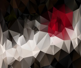 3D polygonal background art vector 02