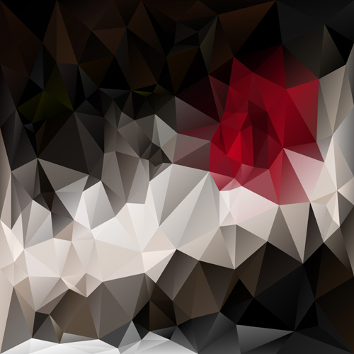 3D polygonal background art vector 02