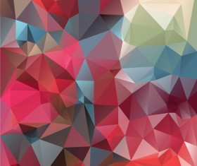 3D polygonal background art vector 08