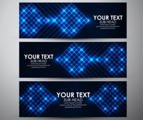 Abstract light vectors banner 01