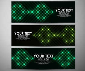 Abstract light vectors banner 02