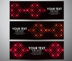 Abstract light vectors banner 03
