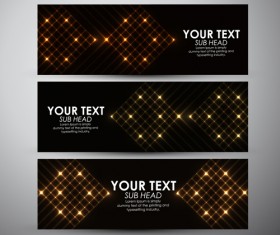 Abstract light vectors banner 04
