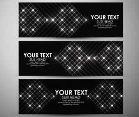 Abstract light vectors banner 05