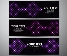 Abstract light vectors banner 06