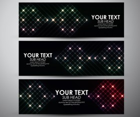 Abstract light vectors banner 08
