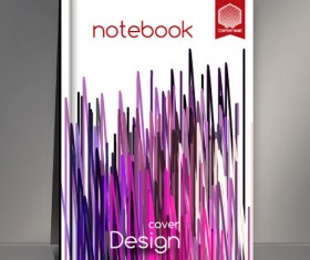 Abstract styles botebook cover design vector 01
