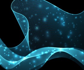 Abstract wave motion background graphics vector 01