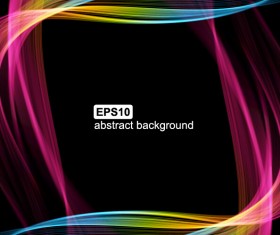 Abstract wave motion background graphics vector 04