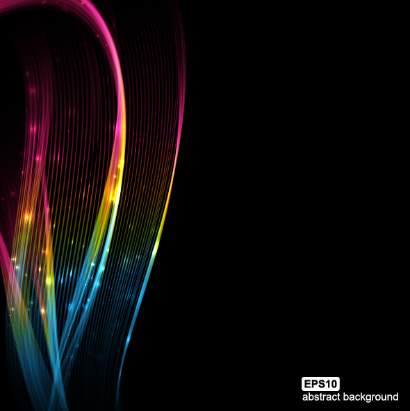 Abstract wave motion background graphics vector 06