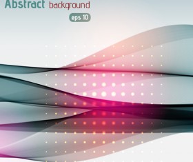 Abstract wave with light dots background vector