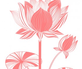 Beautiful lotus photoshop brushes