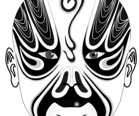 Beijing Opera mask photoshop brushes