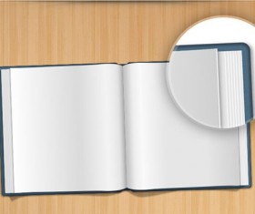 Blank book PSD graphic