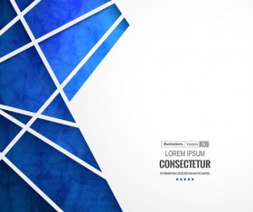 Blue geometric polygons vector background 02