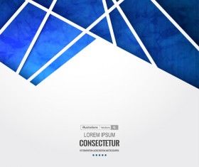 Blue geometric polygons vector background 03
