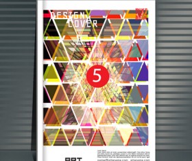 Book cover modern design vector 02