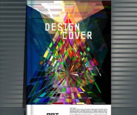 Book cover modern design vector 03