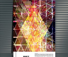 Book cover modern design vector 04